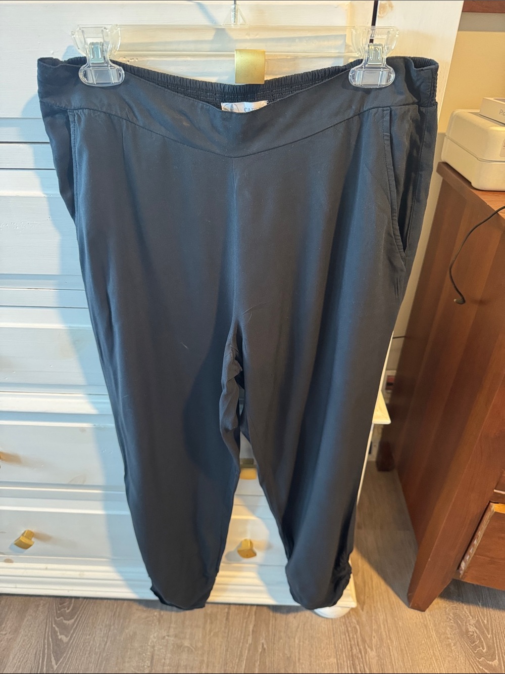 Carve Designs Black Elastic Waist Pull-On Pants